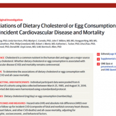 Consumo de Colesterol y Huevo en la Incidencia de Eventos Cardiovasculares